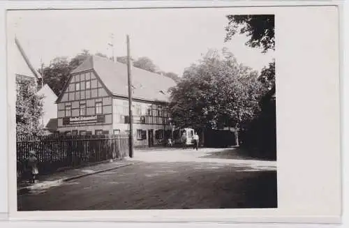 89186 Foto Ak Gasthof Abtnaundorf Sommerlokal im Osten 1939