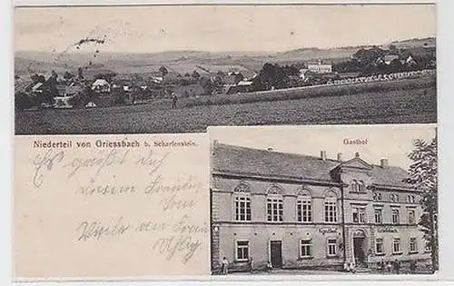 61898 Mehrbild Ak Niederteil von Griesbach bei Scharfenstein Gasthof 1908