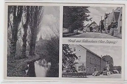 62746 Mehrbild Ak Gruß aus Falkenhain Bez. Leipzig Gasthof zur Eintracht ua 1943