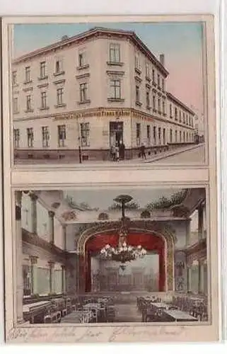 31/10 Ak Liebertwolkwitz Restaurant Café Gambrinus 1912