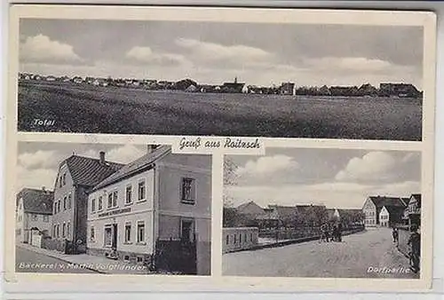 64862 Mehrbild Ak Gruß aus Roitzsch Bäckerei Martin Voigtländer usw. 1942