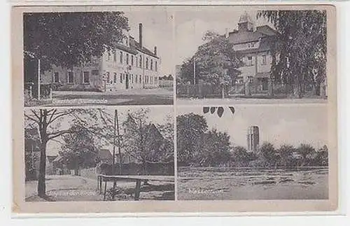 63856 Mehrbild Ak Gasthof Blumroda Gasthof, Schule, Kirche, Wasserturm um 1930