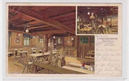 57107 Ak Leipzig-Eutritzsch Restaurant Gosenschänke Georg Pfotenhauer1905