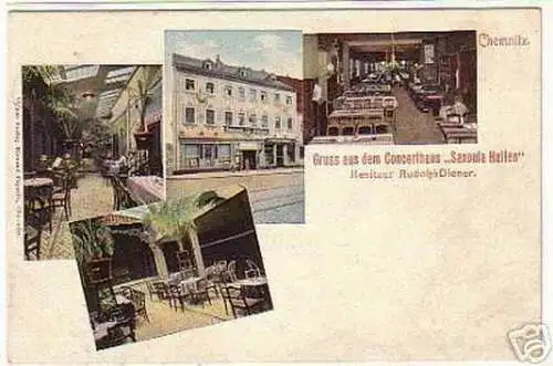 06699 Ak Gruß vom Concerthaus Saxonia Hallen Chemnitz