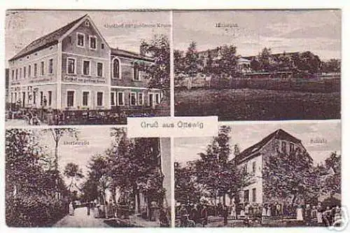 06772 Ak Gruß aus Ottewig Gasthof, Rittergut usw. 1921