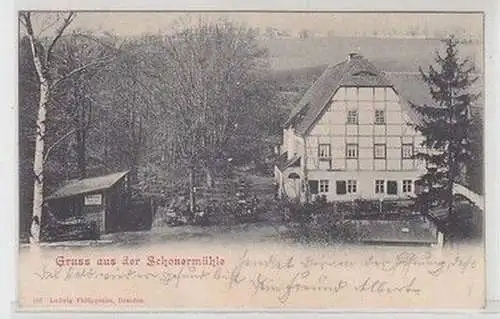 58745 Ak Gruß aus der Schonermühle 1902