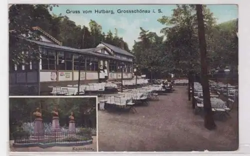 56528 AK Grossschönau in Sachsen - Gruss vom Hutberg, Kaiserhain 1905