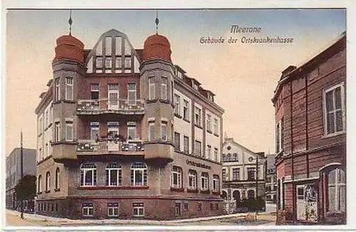 39923 Ak Meerane Gebäude der Ortskrankenkasse 1917