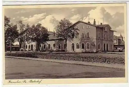 39681 Ak Hainichen in Sachsen Bahnhof 1936