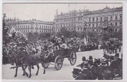 20086 Ak Historischer Festzug zur Universitäts Jubelfeier in Leipzig 1909, Nr.6