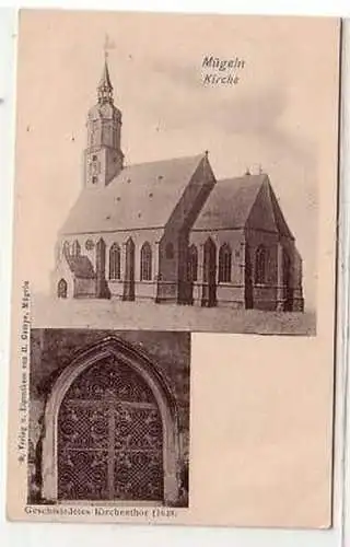 41796 Mehrbild Ak Mügeln Kirche um 1900