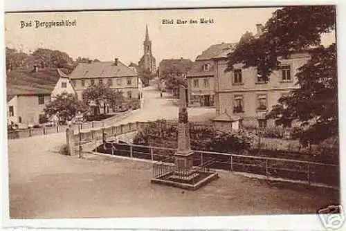 06206 Ak Bad Berggiesshübel Blick über den Markt 1919