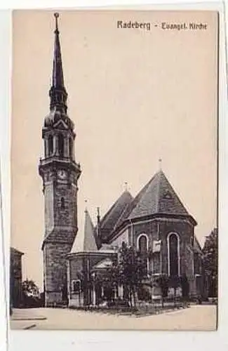 39210 Ak Radeberg evangelische Kirche um 1910