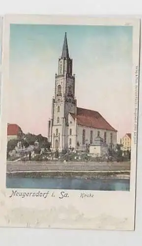 36713 Ak Neugersdorf in Sachsen Kirche 1903