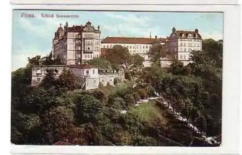 39286 Ak Pirna Schloß Sonnenstein um 1910