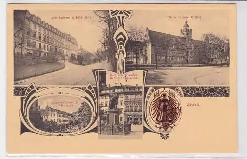 94656 Mehrbild Präge Ak Jena Universitäts Gebäude 1908