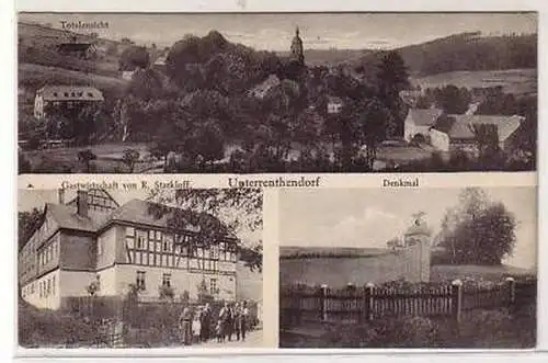 42236 Mehrbild Ak Unterrenthendorf Gastwirtschaft 1928