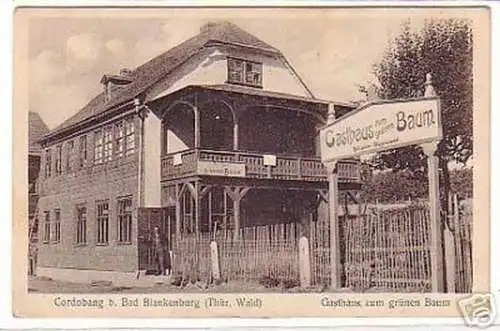 16979 Ak Cordobang bei Bad Blankenburg Gasthaus 1924