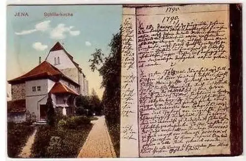 43165 Ak Jena Schillerkirche um 1910