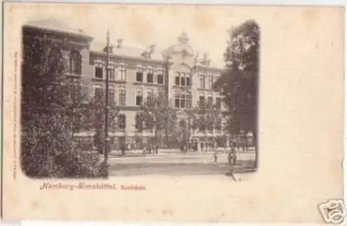 15527 Ak Hamburg Elmsbüttel Realschule um 1900