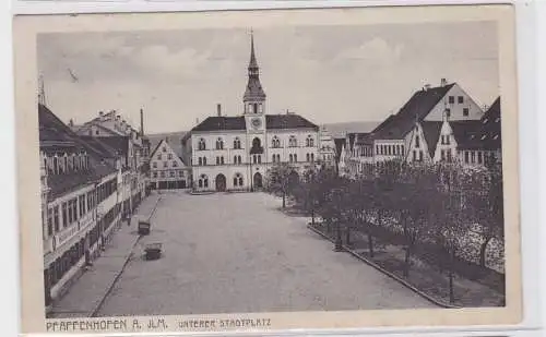 92079 Feldpost AK Pfaffenhofen an der Ilm - Unterer Stadtplatz 1916