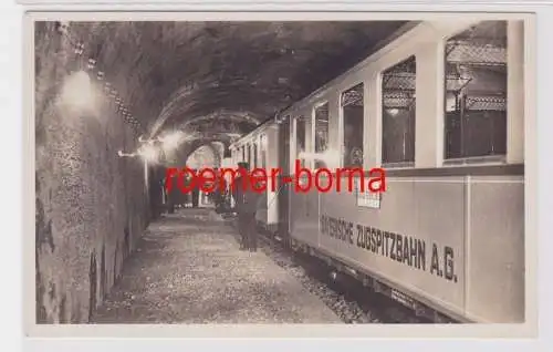 84890 Ak Bayerische Zugspitzbahn Bahnhof Schneefernerhaus um 1940