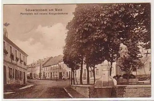 17421 Ak Schwarzenbach am Wald Marktplatz 1927