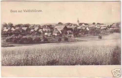 14669 Ak Gruß aus Waldbüttelbrunn Totalansicht um 1910