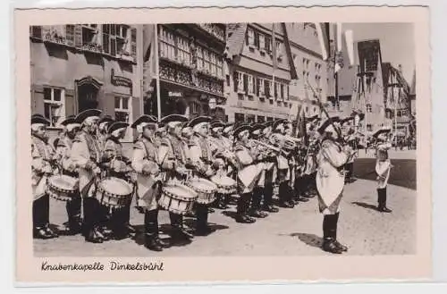 91409 AK Knabenkapelle Dinkelsbühl, Aufmarsch in der Innenstadt mit Trommeln