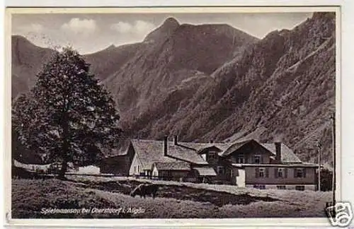 29165 Ak Spielmannsau bei Oberstdorf im Allgäu 1937