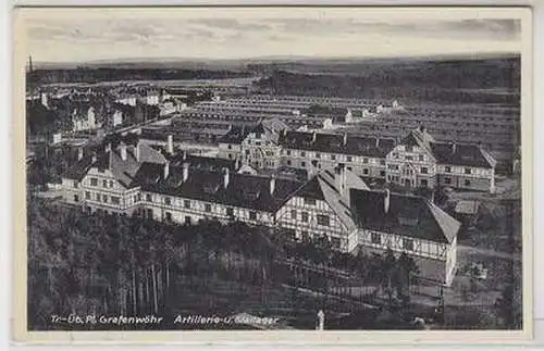 28251 Ak Truppenübungsplatz Grafenwöhr Artillerie- u. Stallager 1935