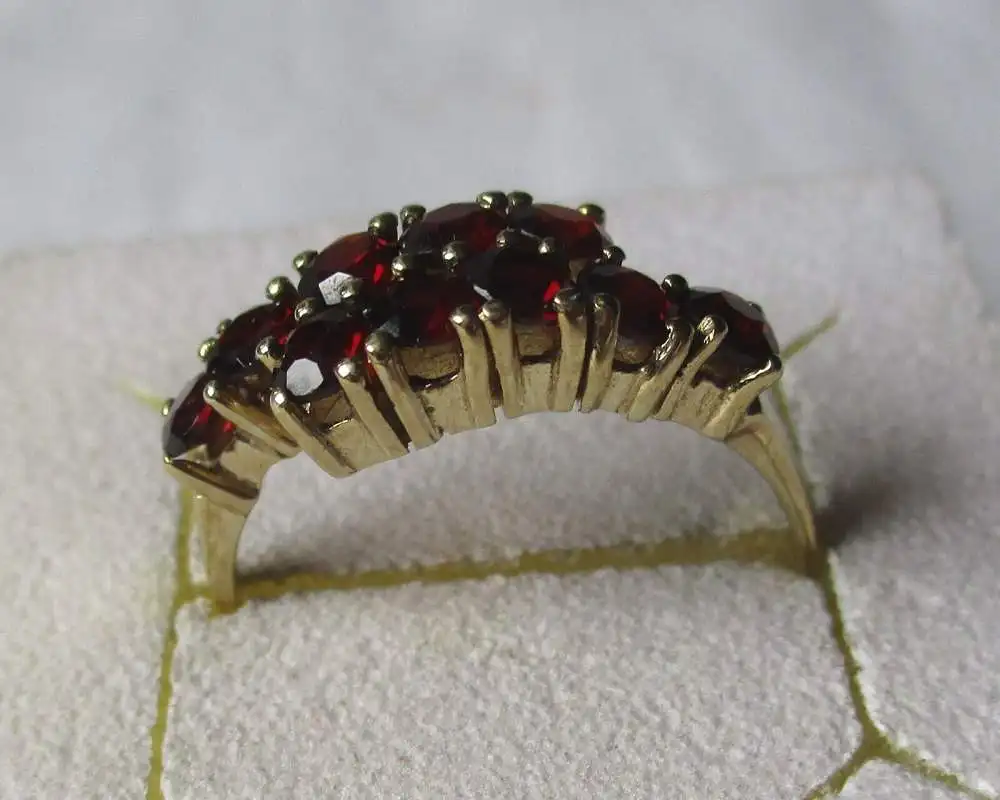 Klassischer 333er Gold Damen Ring mit 10 kleinen Zirkonen (117671) 0