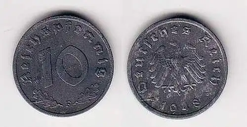 10 Pfennig Zink Münze Deutsches Reich 1948 F Jäger 375