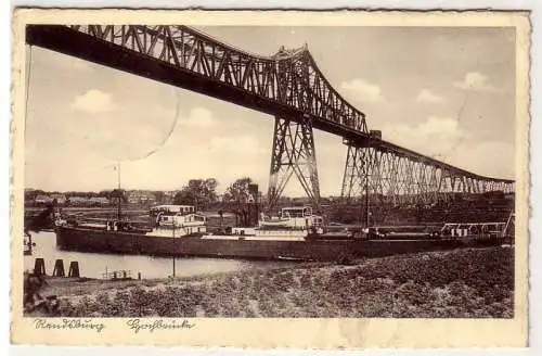 41578 Feldpost Ak Rendsburg Hochbrücke 1940