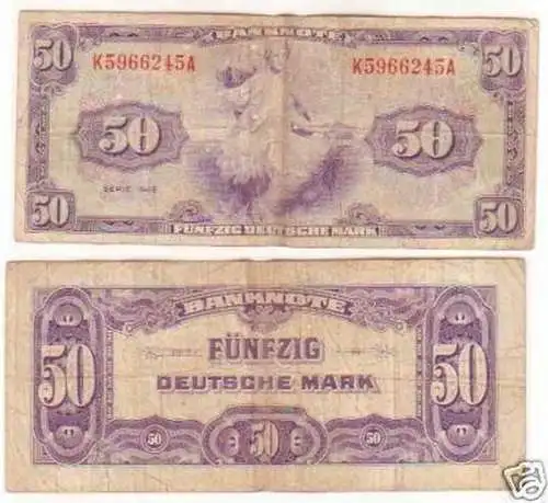 50 Mark Banknote Bank deutscher Länder 1948