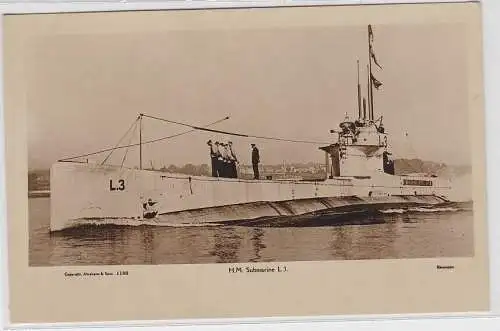 38095 AK Foto AK H.M. Submarine L3 - U-Boot der britischen Marine 1. Weltkrieg