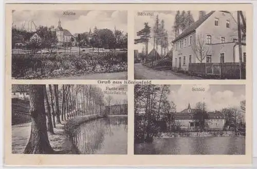 901037 Mehrbild Ak Gruß aus Königsfeld Bäckerei, Kirche usw. 1931