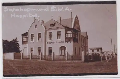 901948 Foto Ak Swakopmund Deutsch Süd-Westafrika Namibia Antonius Hospital 1910