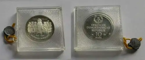 DDR Gedenk Münze 10 Mark Richard Wagner 1983 Silber PP verplombt (131681)