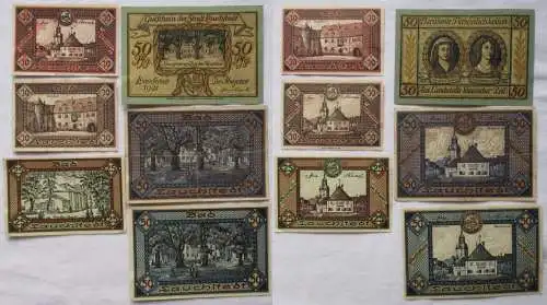 6 Banknoten Notgeld der Stadt Bad Lauchstedt 1921 (103010)