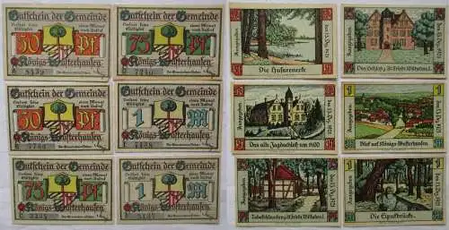 6 Banknoten Notgeld Gemeinde Königswusterhausen o.D. (1921) (107896)