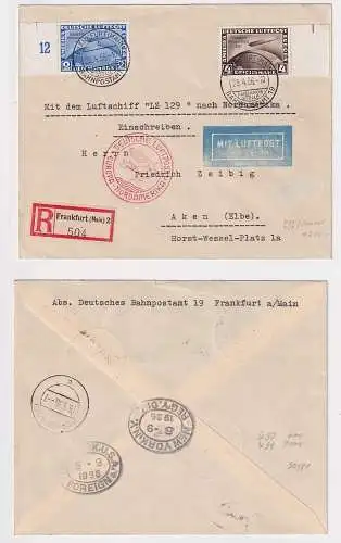 56436 Zeppelinbrief mit 2 und 4 Reichsmark Chicagofahrt 25.4.1936