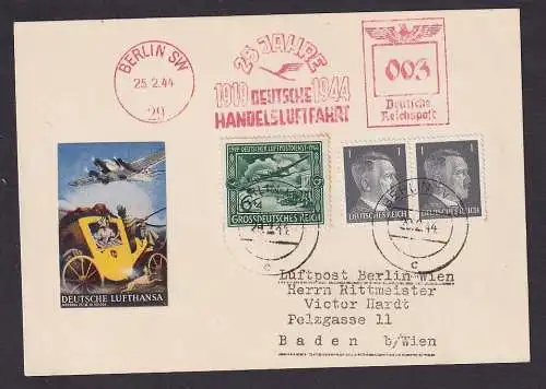 82940 Luftpostkarte 25 Jahre deutsche Handelsluftfahrt 1919-1944