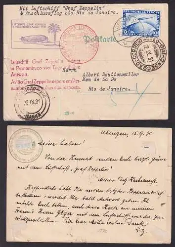 05646 Brief Luftschiff Graf Zeppelin 1.Amerikafahrt 1929 Berlin nach New York