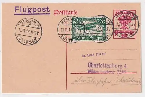 64209 Luftpostkarte Luftpost Berlin nach Charlottenburg 11.11.1919