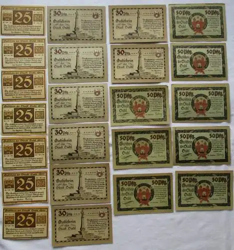 23 Banknoten Notgeld Stadt Suhl um 1921 (108068)