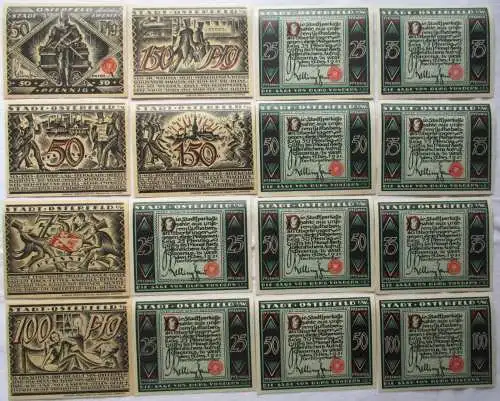 16 Banknoten Notgeld der Stadt Osterfeld i.W. 1921 (109052)