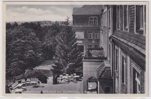 74705 Ak Sanatorium Birkenhof bei Greiffenberg in Schlesien um 1930