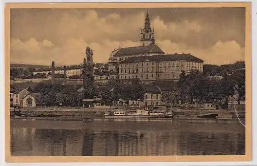 61247 Ak Leitmeritz Litoměřice Altstadt mit Dom um 1937