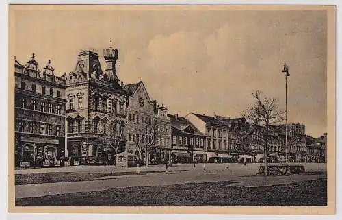 91841 Ak Leitmeritz Litoměřice Kelchhaus, Rathaus um 1936